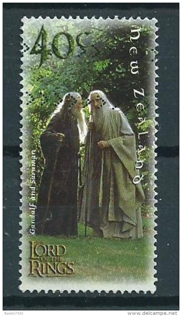 2001 New Zealand 40 Cent Lord Of The Rings Used/gebruikt/oblitere - Gebruikt