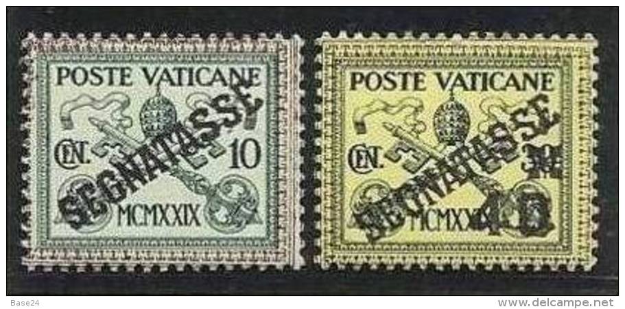 1931 Vaticano Vatican SEGNATASSE  POSTAGE DUE 10c + 40c MNH** - Postage Due