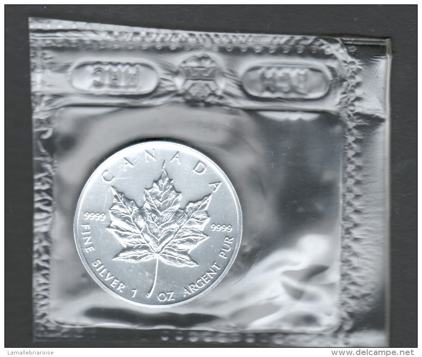 5 Dollars 1990 Une Once Argent Pur Maple Leaf - Canada