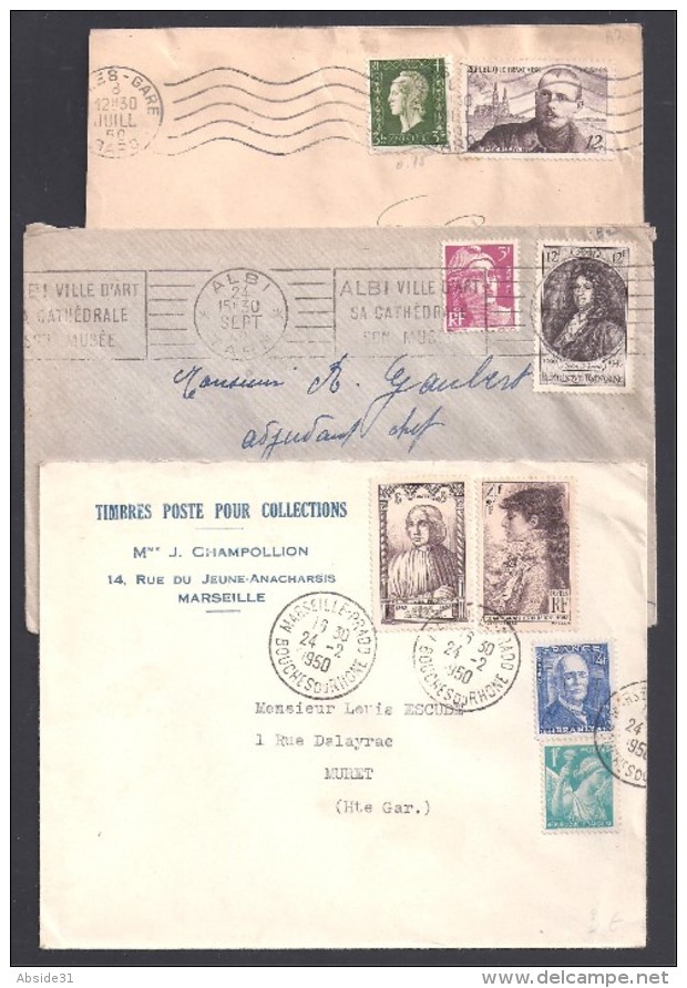 Lot De 18 Lettres - 1921-1960: Période Moderne