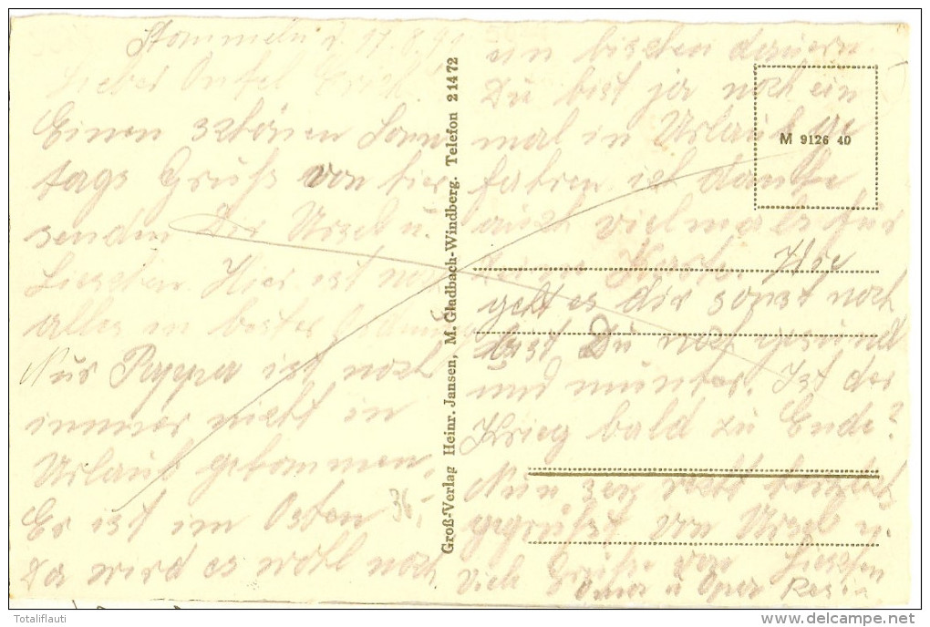 Gruß Aus Stommeln 17.8.1941 Windmühle Molen Mill Moulin PULHEIM Köln Postalisch Ungelaufen - Pulheim