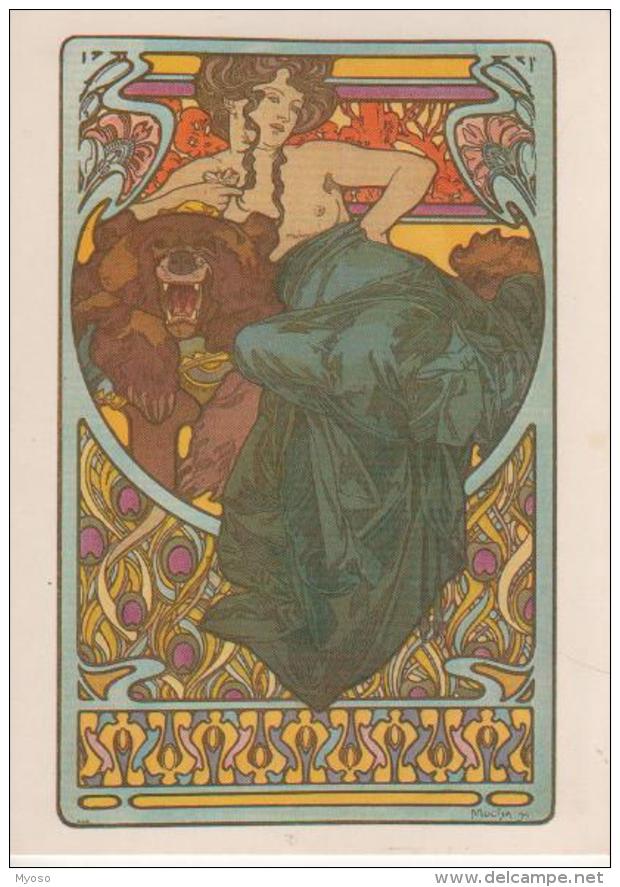 Carte Moderne Alphonse MUCHA  Documents Decoratifs, Femme Sein Nu - Mucha, Alphonse