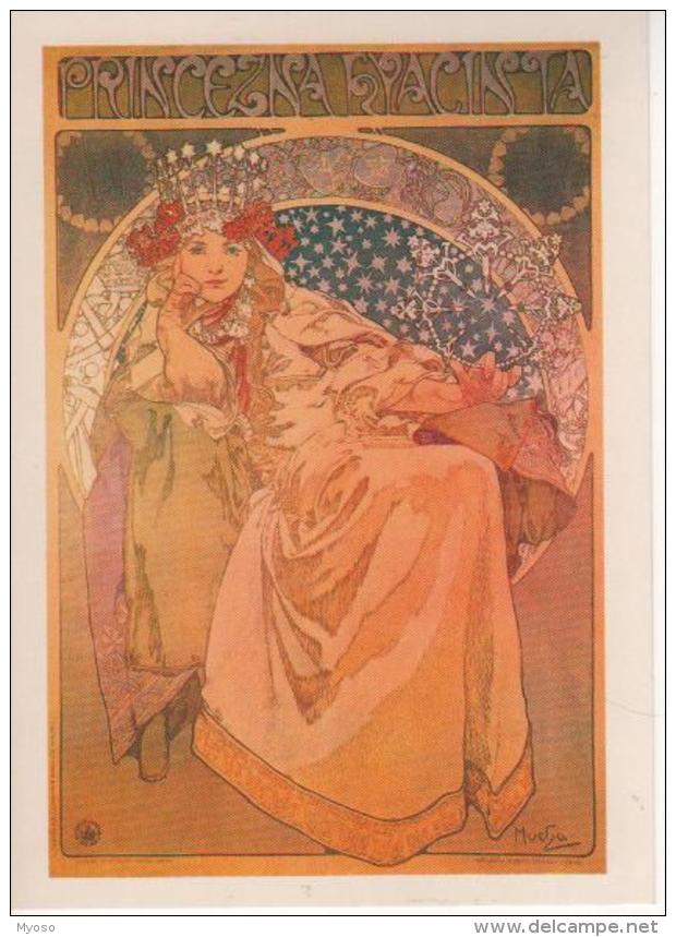 Carte Moderne Alphonse MUCHA  Princezna Hyacinta - Mucha, Alphonse