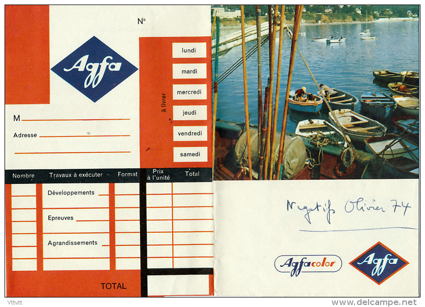 Pochette Photos AGFACOLOR (1974), Port De Pêche, Barques, Bateaux, Agfamatic Sensor - Matériel & Accessoires