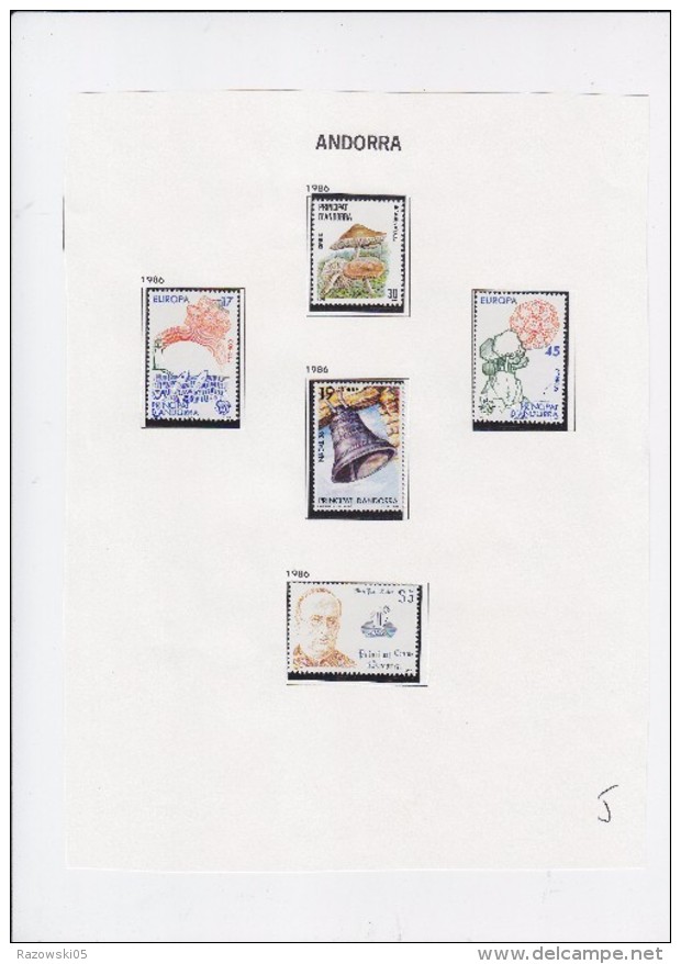 TIMBRE. ESPAGNE. ANDORRE. ANDORRA. COLLECTION BLOC FEUILLET. 200 TIMBRES DIFFERENTS.  35 SCANS