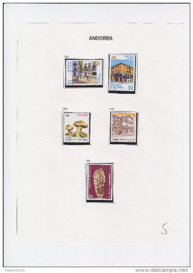 TIMBRE. ESPAGNE. ANDORRE. ANDORRA. COLLECTION BLOC FEUILLET. 200 TIMBRES DIFFERENTS.  35 SCANS