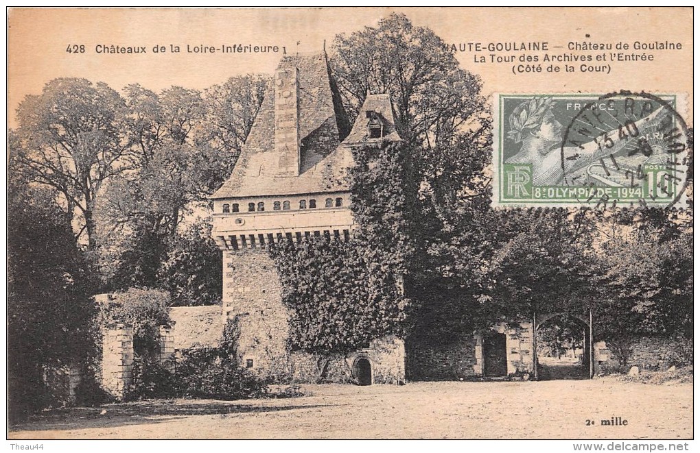 ¤¤  -   428   -  HAUTE-GOULAINE   -  Chateau De Goulaine  -  La Tour Des Archives Et L'Entrée   -  ¤¤ - Haute-Goulaine