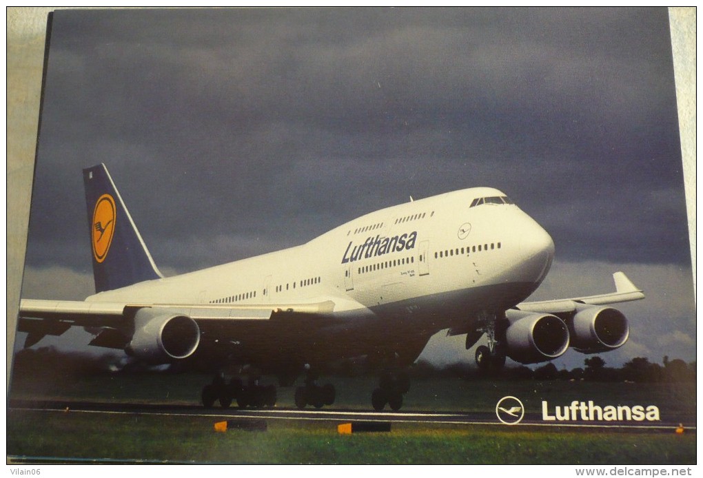 AIRLINES ISSUE / CARTE COMPAGNIE         LUFTHANSA   B 747 - 1946-....: Moderne