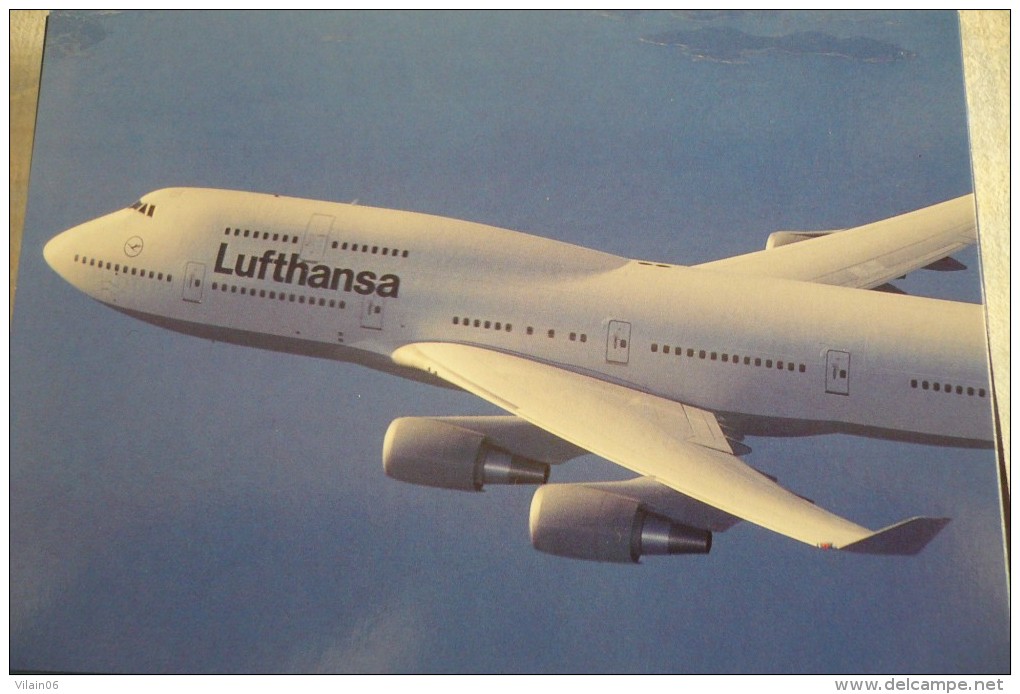 AIRLINES ISSUE / CARTE COMPAGNIE         LUFTHANSA   B 747 - 1946-....: Moderne