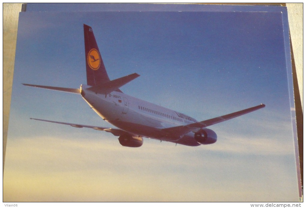 AIRLINES ISSUE / CARTE COMPAGNIE         LUFTHANSA   B 737 300 - 1946-....: Moderne