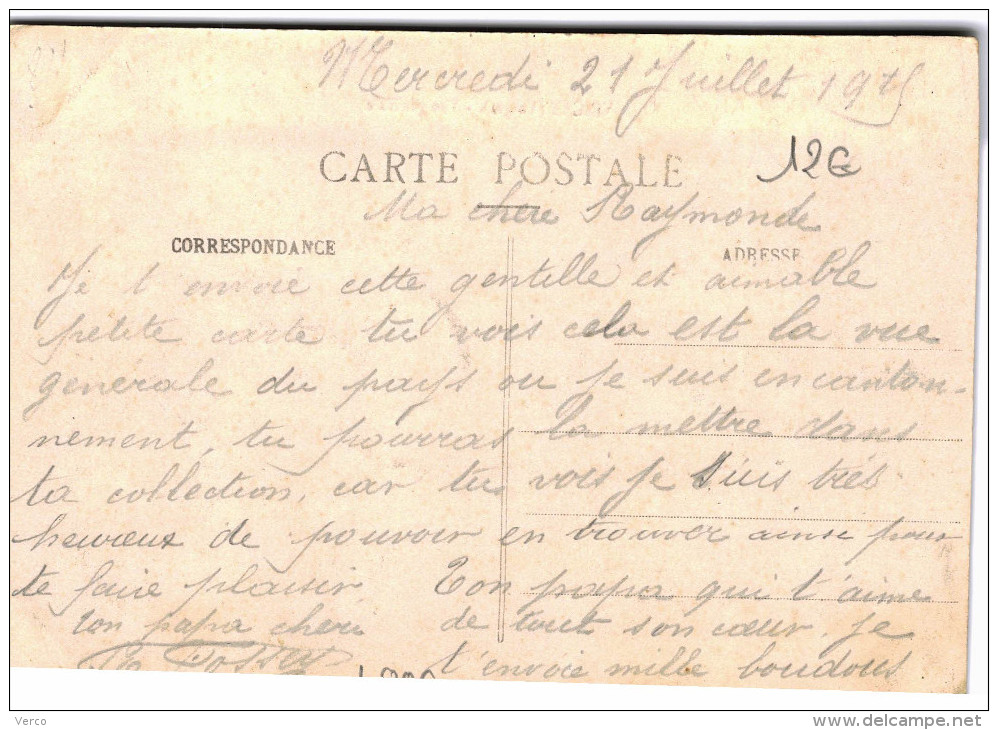 Carte Postale Ancienne De VINCEY - Vincey