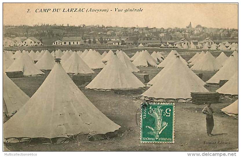 12 - 140616 - LA CAVALERIE - LE CAMP DU LARZAC - Vue Générale - Militaria Tente - La Cavalerie