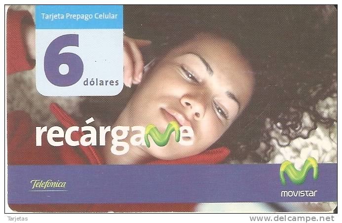 TARJETA DE ECUADOR DE MOVISTAR DE 6$ RECARGAME CHICA - Equateur