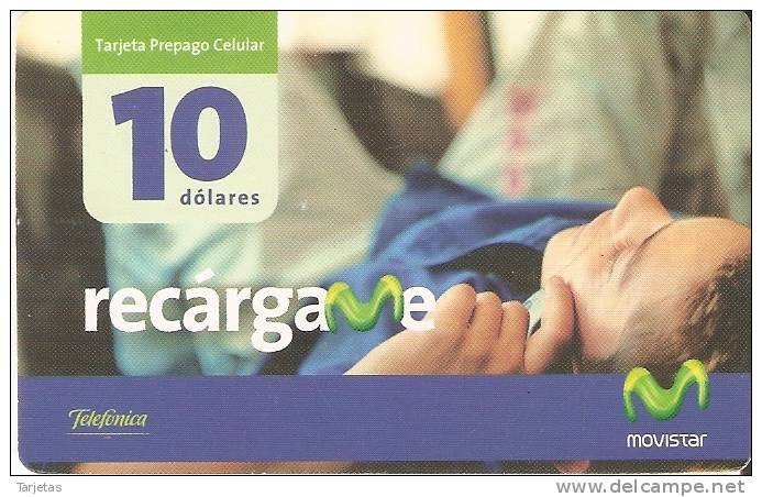 TARJETA DE ECUADOR DE MOVISTAR DE 10$ RECARGAME CHICO - Equateur