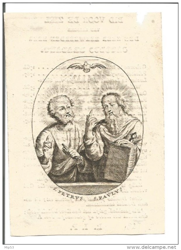 P 6 . ZEER EERWEERDEN HEER  JACOBUS  BRABANT  - °LOVEN 1763  /  +BRUSSEL 1827 - Images Religieuses