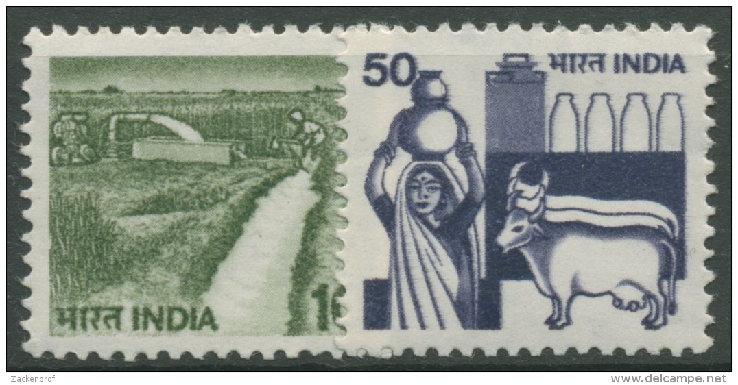 Indien 1982 Freimarken: Landwirtschaft 897/98 A Postfrisch - Ungebraucht