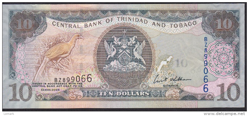 Trinidad & Tobago 10 Dollar 2006 P48 UNC - Trinidad & Tobago