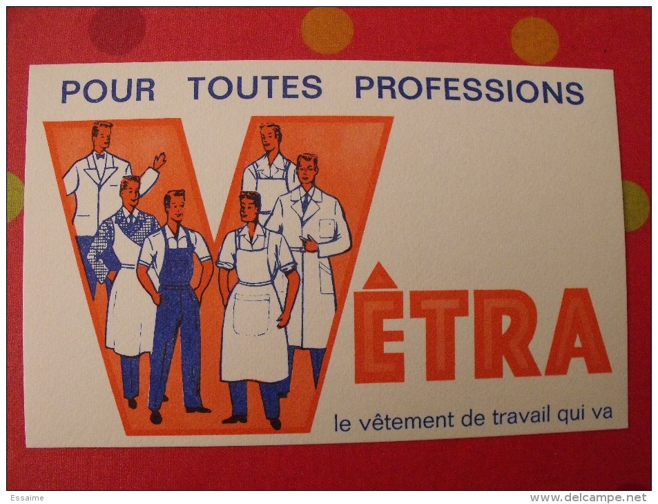 Buvard Vêtra. Vêtement De Travail. Vers 1950. - V