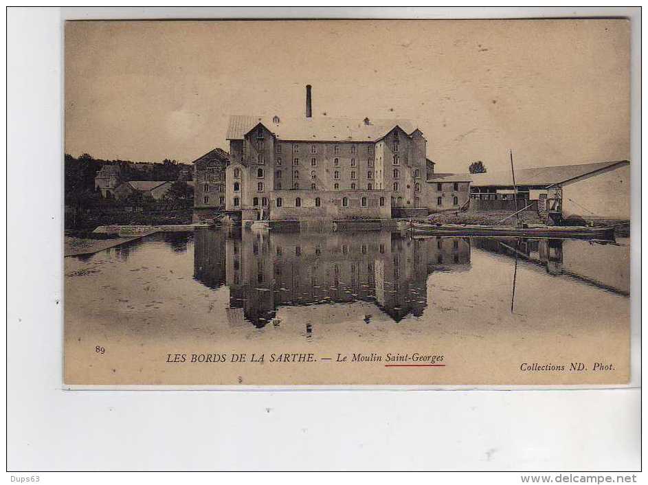 Les Bords De La Sarthe - Le Moulin SAINT GEORGES - Très Bon état - Autres & Non Classés