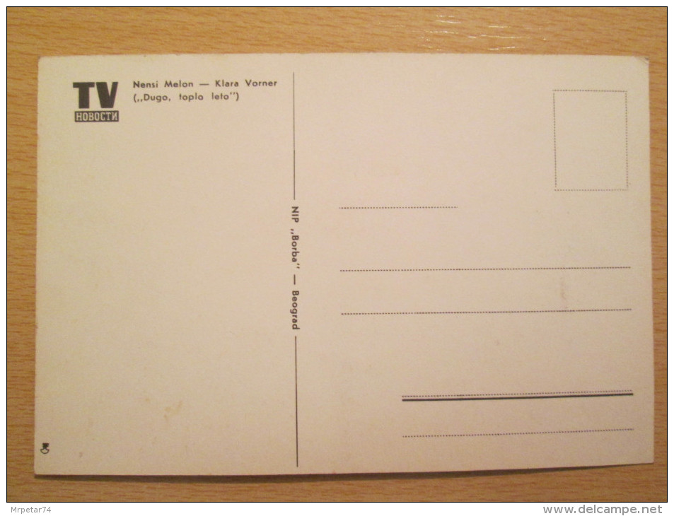 Nansy Malone -  Postcard Ex Yugoslavia Edition 1960s - Künstler
