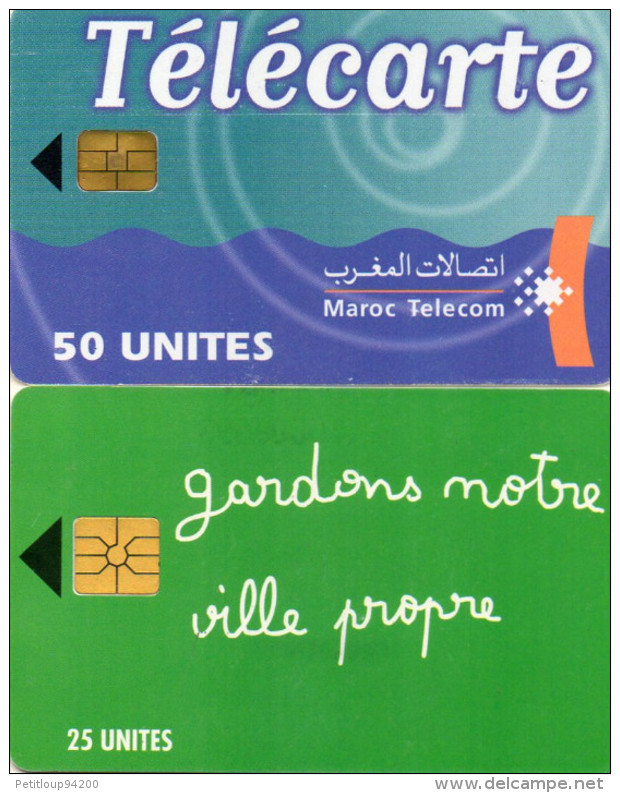 TELECARTES MAROC  *25 *50 Unités  (lot De 2) - Marokko