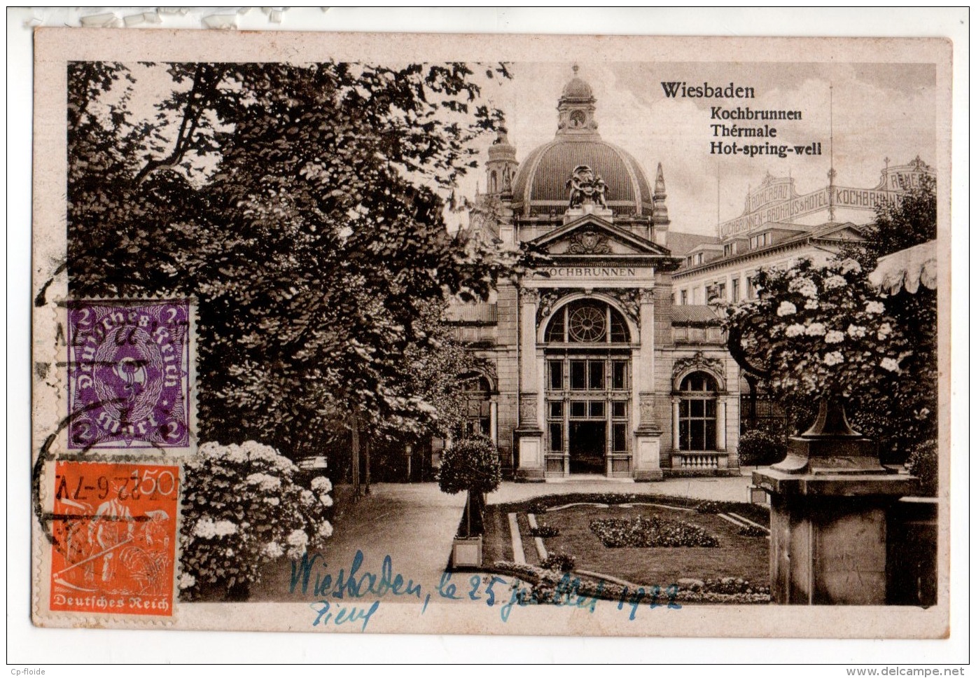 ALLEMAGNE . DEUTSCHLAND . WEISBADEN . KOCHBRUNNEN . THERMALE . HOT-SPRING-WELL- Réf. N°15811 - - Wiesbaden