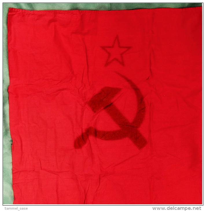 Original Flagge / Fahne  Sowjetrepublik Litauen  -  Material : Baumwolle  -  Ca. 184 X 97 Cm - Sonstige & Ohne Zuordnung