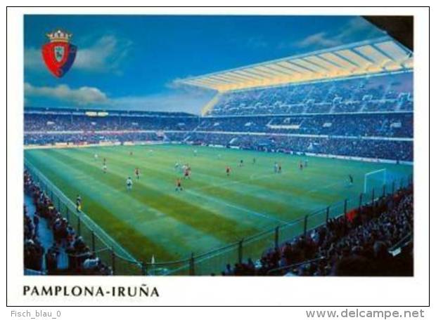 AK Stadion Postkarte Estadio CA Osasuna Pamplona SPAIN Spain Spanien España Iruña Stadium Postcard Stadio Stade Estadio - Fussball