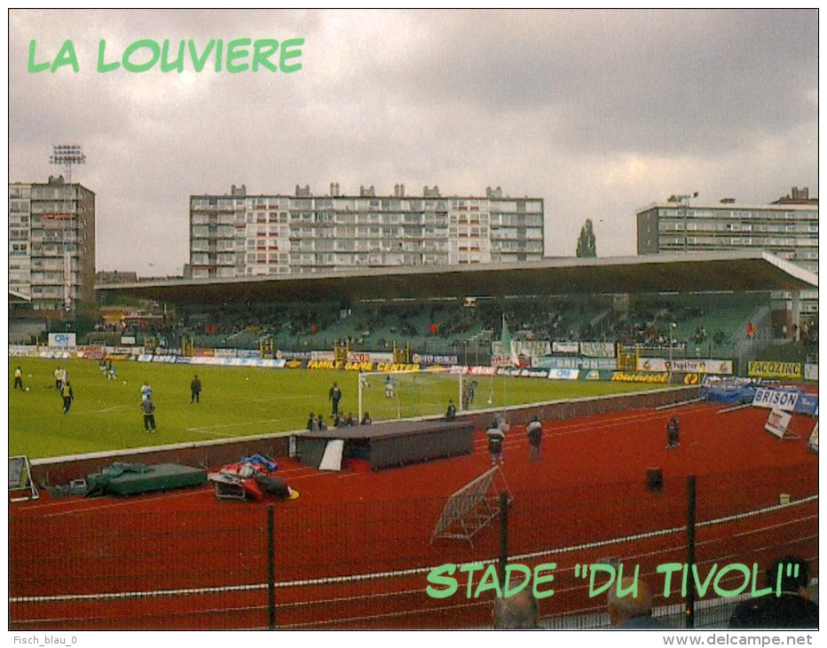 AK Stadion Postkarte Stade Du Tivoli La Louviere Louvière RAA Belgien België Belgique Belgium Foot Stadium Postcard - Fussball
