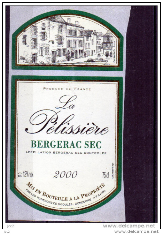 -  Bergerac - Domaine La Pelissière 2000 - Bergerac