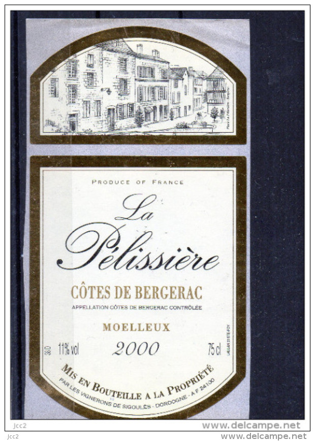 Bergerac - Domaine La Pelissière 2000 - Bergerac