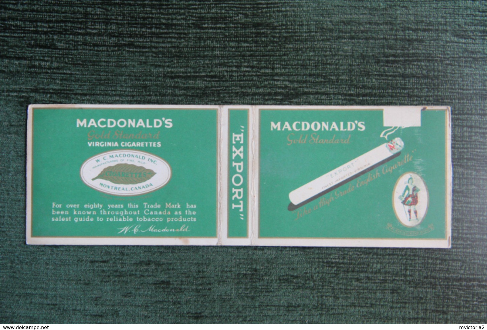 Etui à Cigarette  , 20 Cigarettes ,  " MACDONALD´S "- Manufacture MONTREAL - Empty Cigarettes Boxes