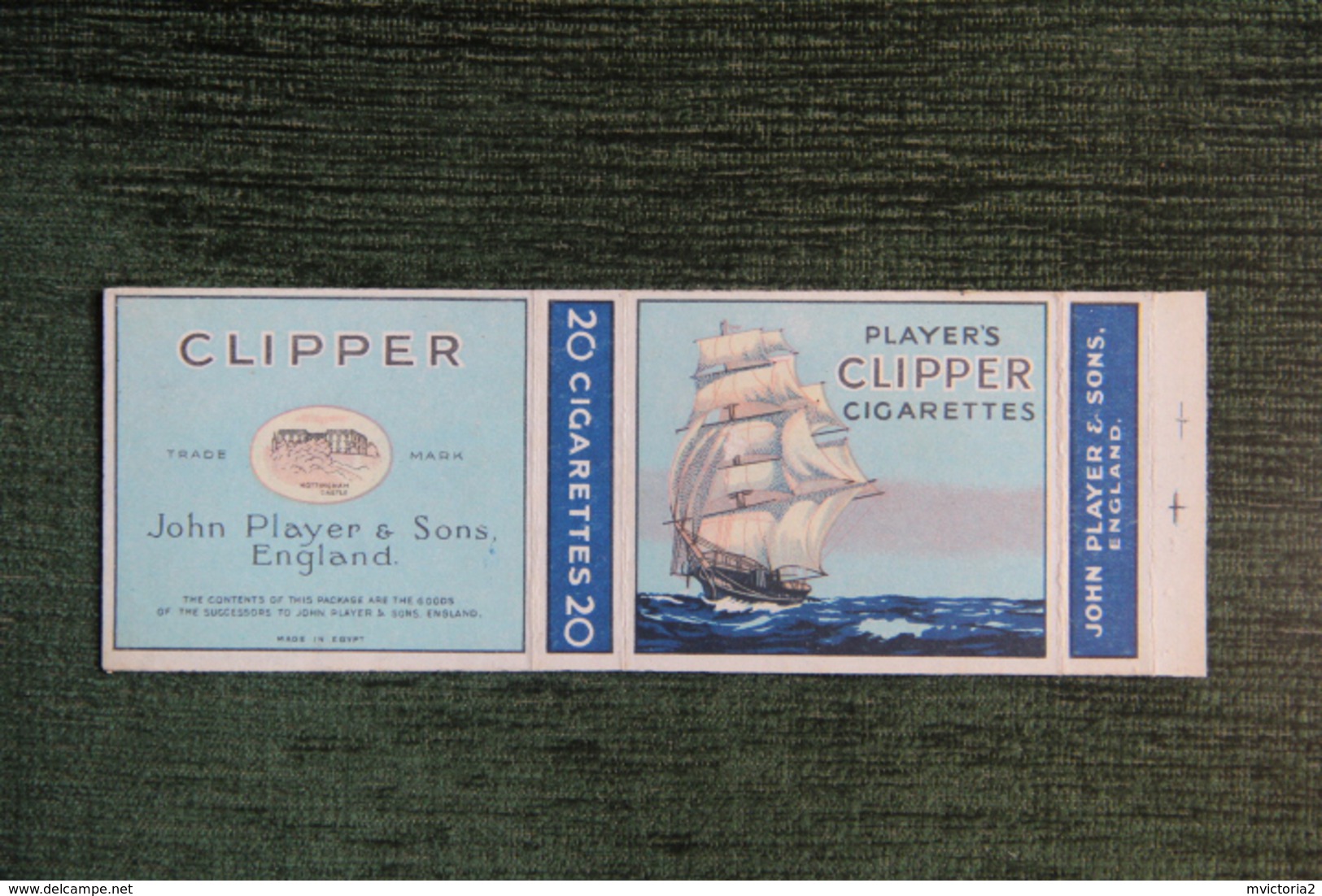 Etui à Cigarette  , 20 Cigarettes ,  " Players CLIPPER  "- Manufacture  ENGLAND - JOHN PLAYER And SON - Etuis à Cigarettes Vides