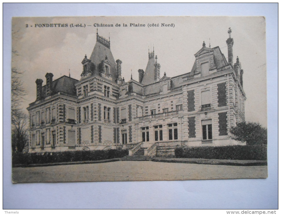 CPA "Fondettes - Le Château De La Plaine (côté Nord)" - Fondettes