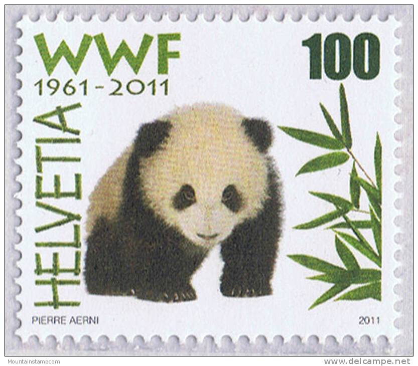 Switzerland 2011 WWF Panda Bear ** MNH - Unused Stamps