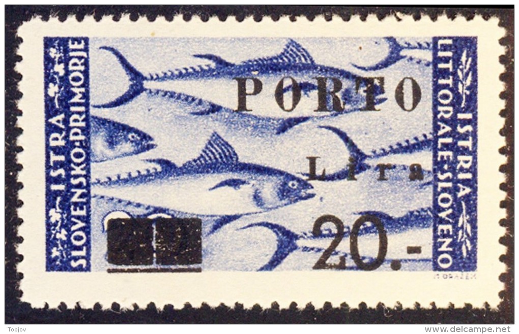 TRIESTE - SLOVENIJA - VUJNA - ISTRIA - PORTO - Cifre SOTTILI - **MNH - 1946  -RARE - Neufs