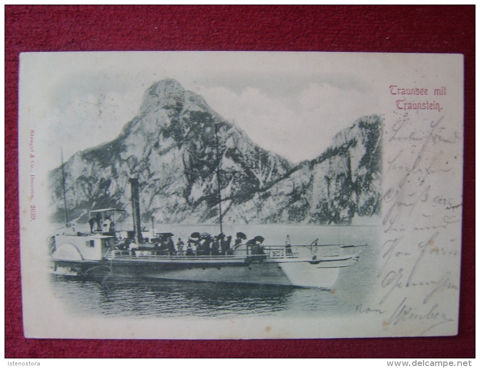 AUSTRIA / TRAUNSEE MIT TRAUNSTEIN / 1898 - Traun