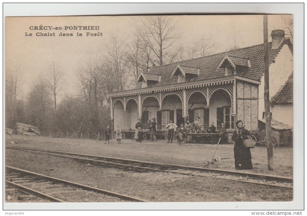 CPA CRECY EN PONTHIEU (Somme) - Le Chalet Dans La Forêt - Crecy En Ponthieu