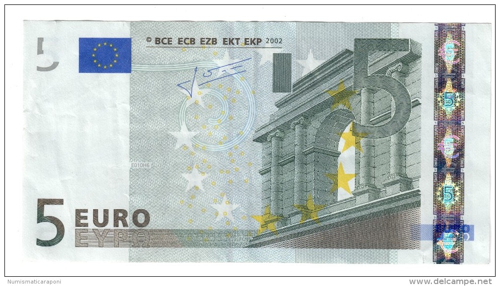 Finlandia Suomi Finland 5 €  Trichet L E010H6 Circulated Cod.€.062 - 5 Euro