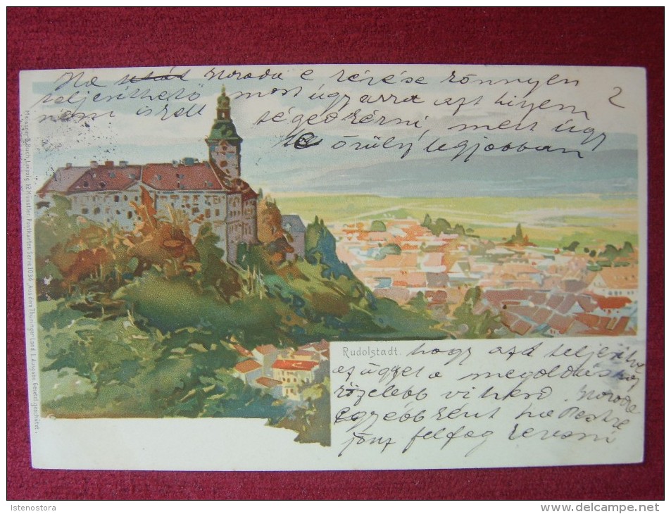 GERMANY / RUDOLSTADT / LITHO POSTCARD / 1905 - Rudolstadt