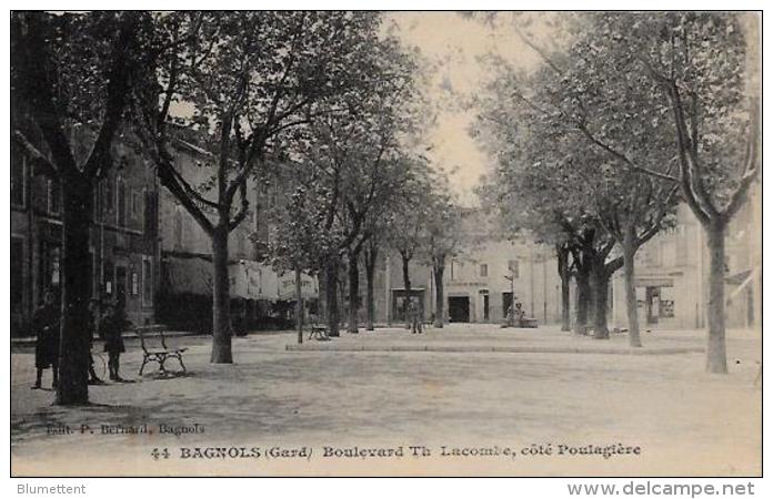 CPA Bagnols Sur Cèze écrite - Bagnols-sur-Cèze