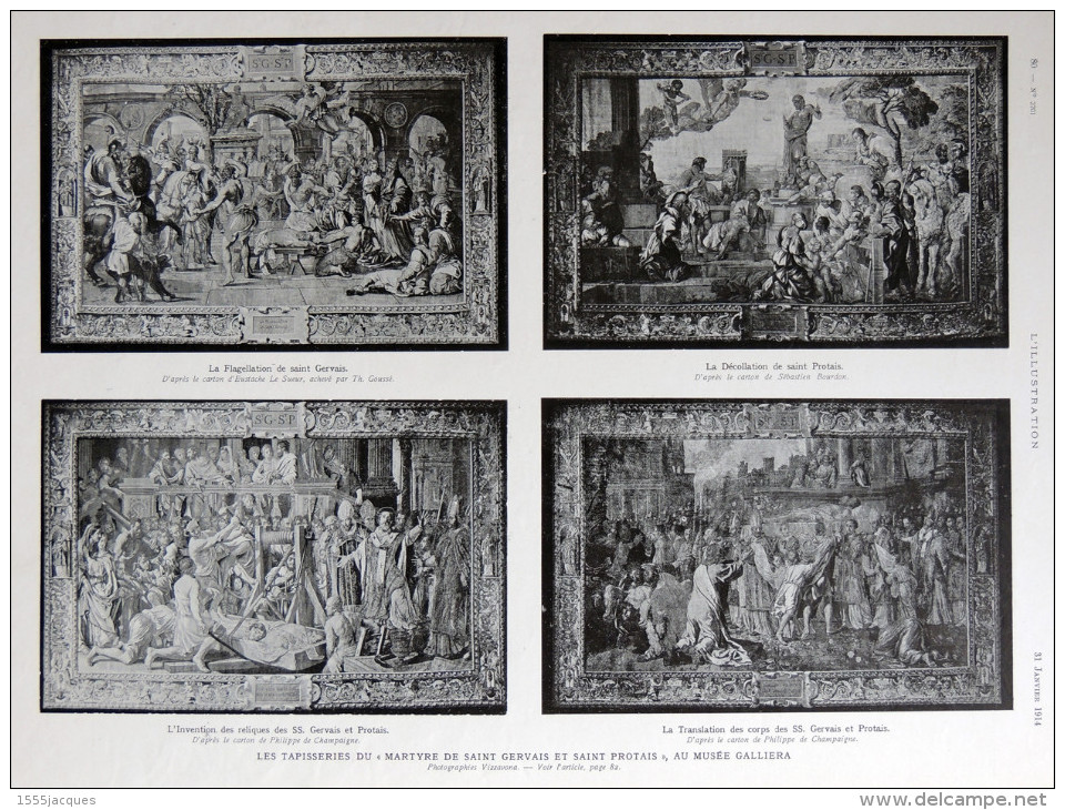 ILLUSTRATION N° 3701 / 31-01-1914 RODIN BIRON CANAL DE PANAMA AÏN GALAKA MUSÉE GALLIERA AVIATION MARC BONNIER