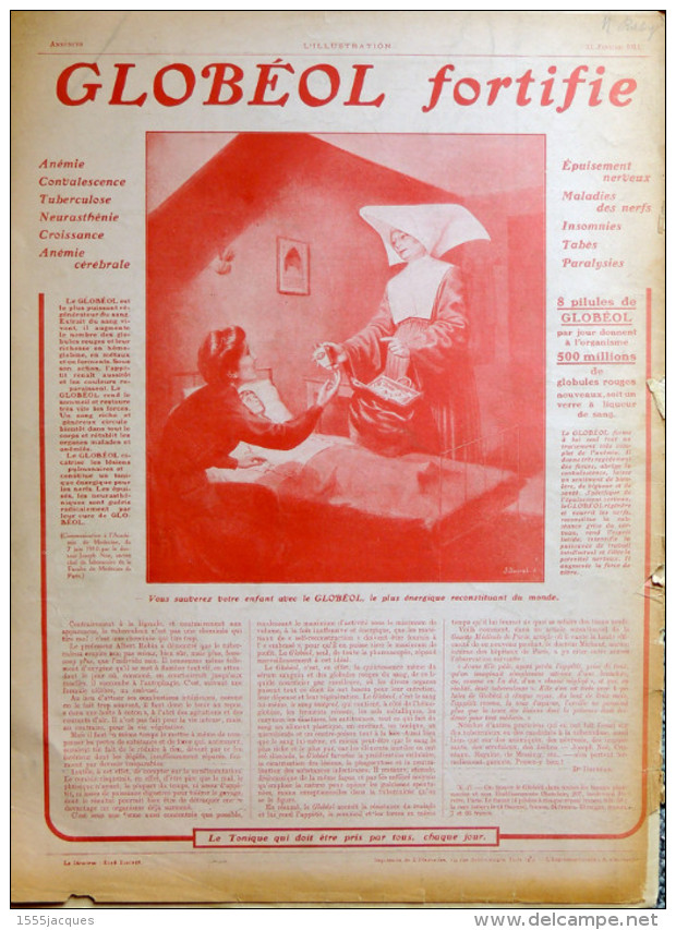 ILLUSTRATION N° 3701 / 31-01-1914 RODIN BIRON CANAL DE PANAMA AÏN GALAKA MUSÉE GALLIERA AVIATION MARC BONNIER