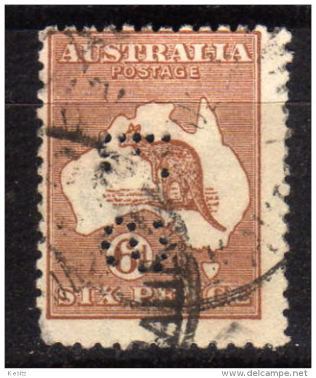 AUSTRALIEN 1915 - MiNr: 45 III  Perfin: " F.S"  Used - Gebraucht