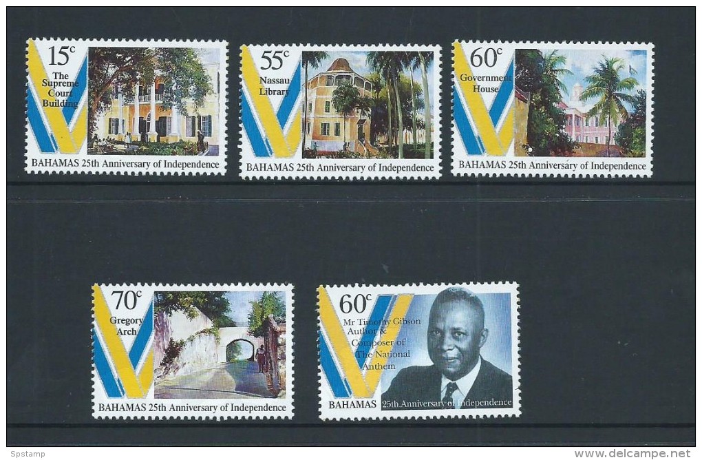 Bahamas 1998 Independence Anniversary Set 40 + Later 60c Gibson MNH - Bahamas (1973-...)