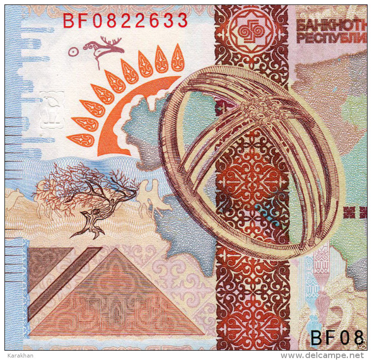 KAZAKHSTAN: SPECIMEN * TEST Note SILK WAY*GOZNAK*ORANGE*2008* TURKESTAN #9 UNC - Kasachstan