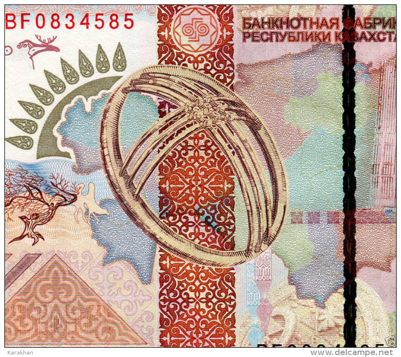 KAZAKHSTAN: SPECIMEN * TEST Note SILK WAY *GOZNAK*GOLDEN*2008* TURKESTAN #8 UNC - Kazakhstán