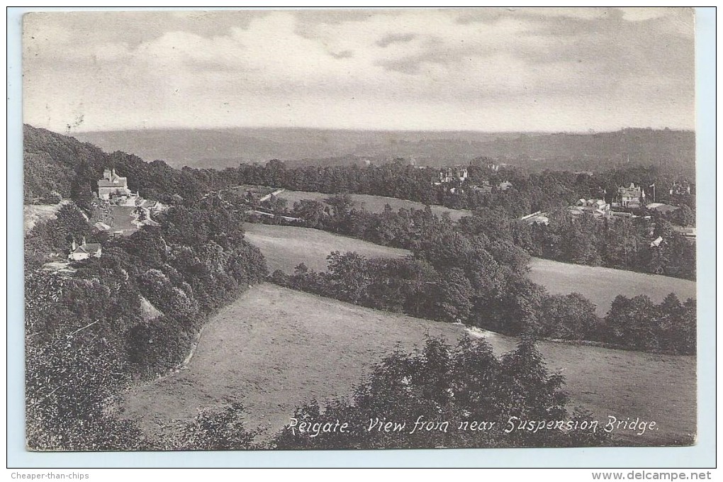 Reigate - View From Near Suspension Bridge - Pmk. Betchworth Duplex - Surrey