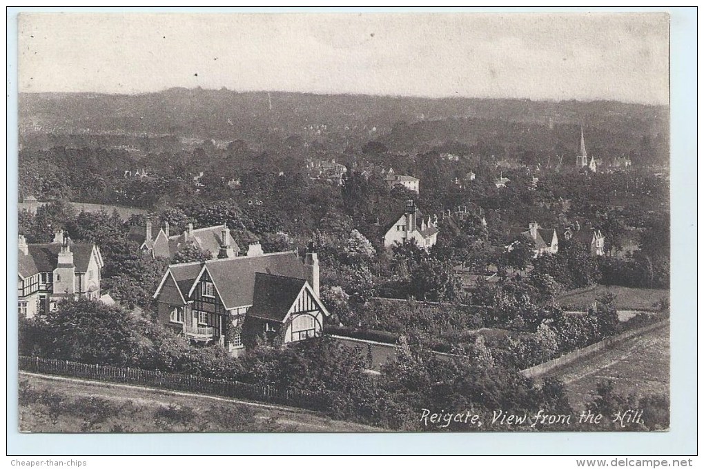 Reigate - View From The Hill. - Surrey