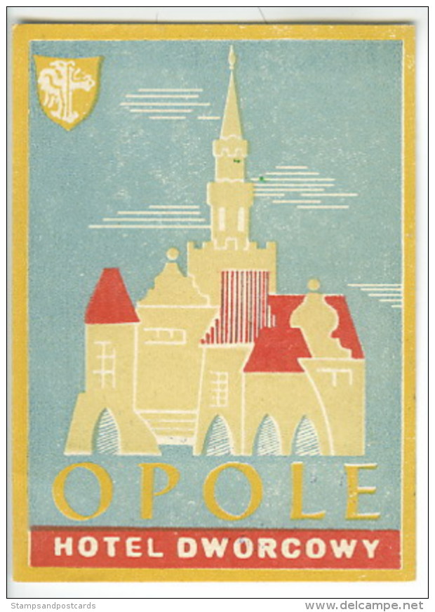 Etiquette Valise Hotel Pologne Luggage Label Poland - Etiquettes D'hotels